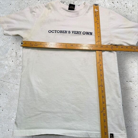 OVO October’s Very Own T-Shirt Men’s Small Cream White Logo Tee Made in Canada - Picture 10 of 10